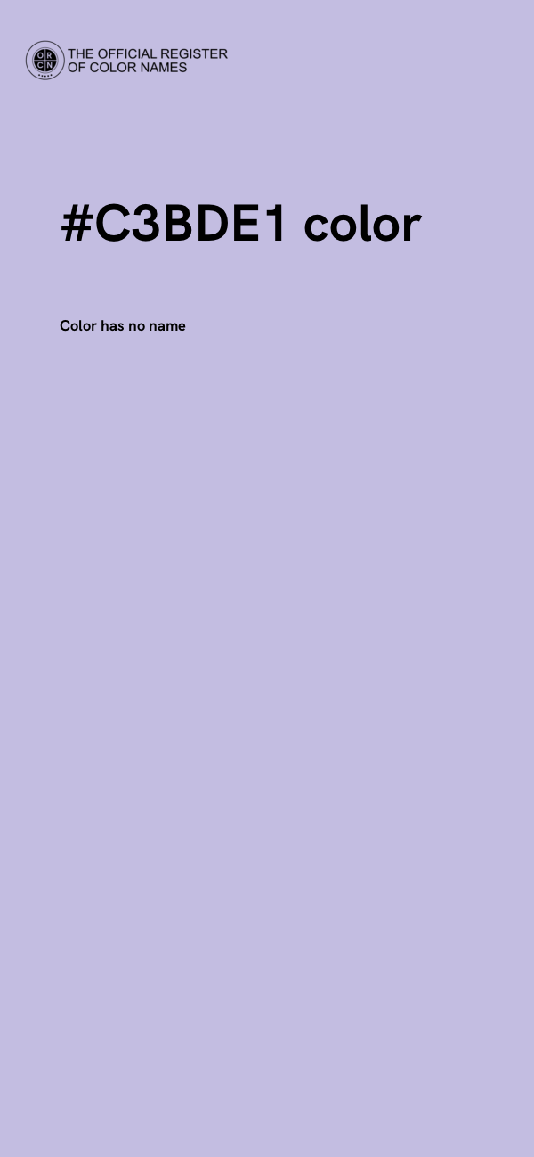 #C3BDE1 color image