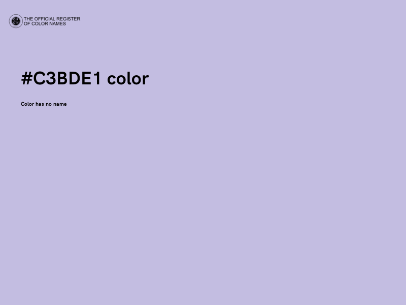 #C3BDE1 color image