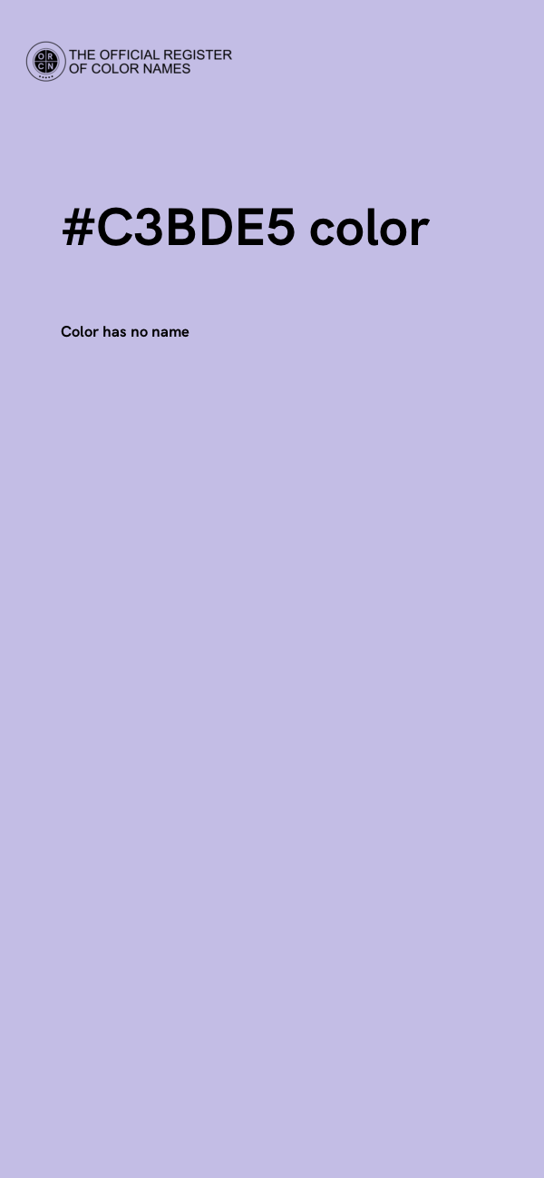 #C3BDE5 color image