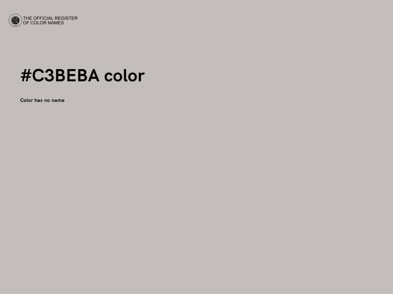 #C3BEBA color image