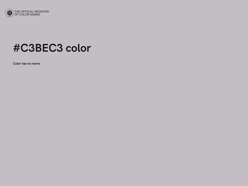 #C3BEC3 color image