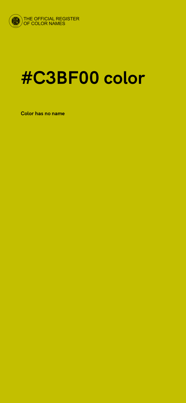 #C3BF00 color image