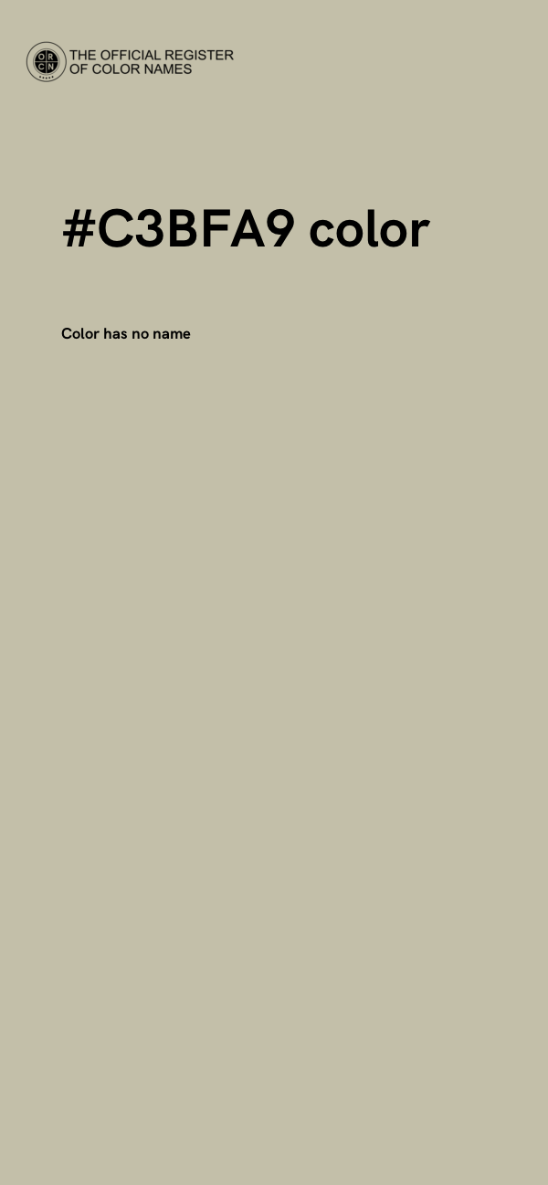 #C3BFA9 color image