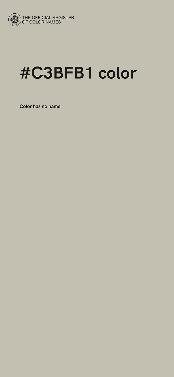 #C3BFB1 color image