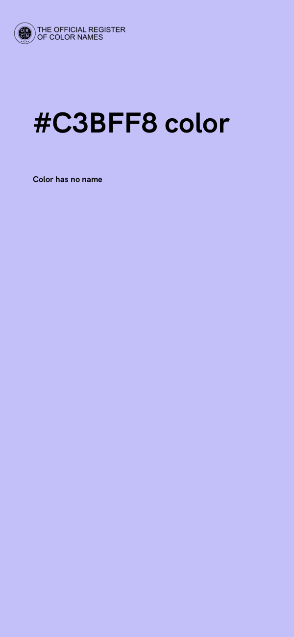 #C3BFF8 color image