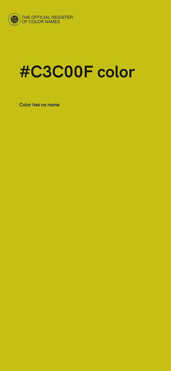 #C3C00F color image