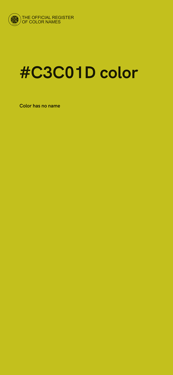 #C3C01D color image