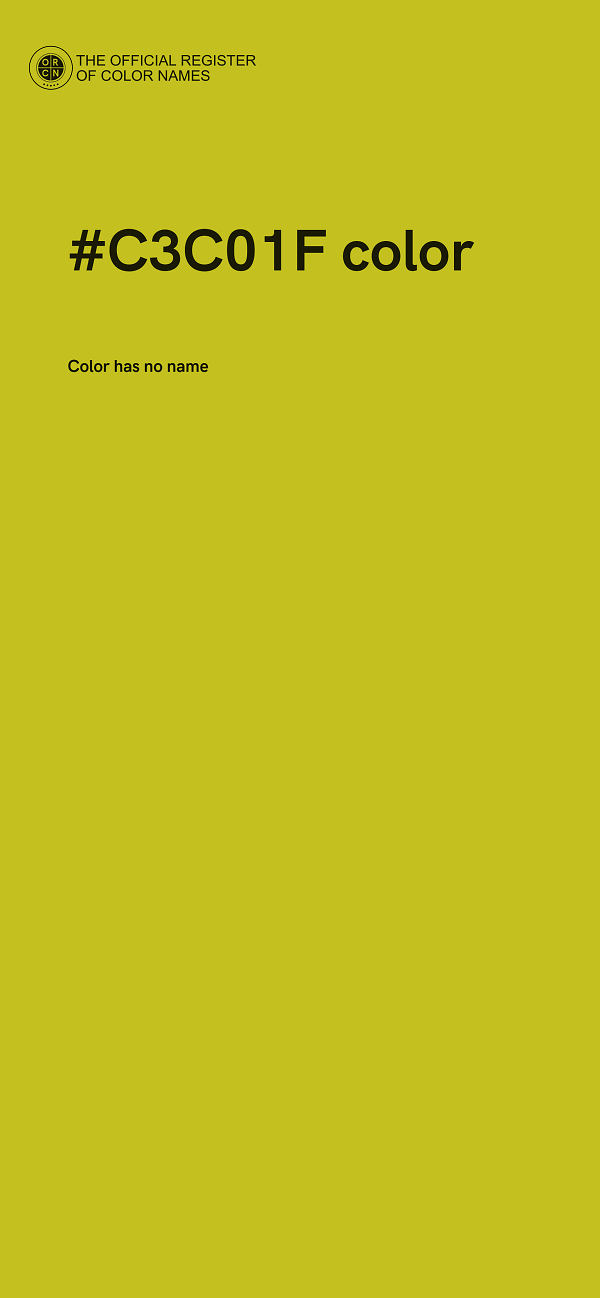 #C3C01F color image
