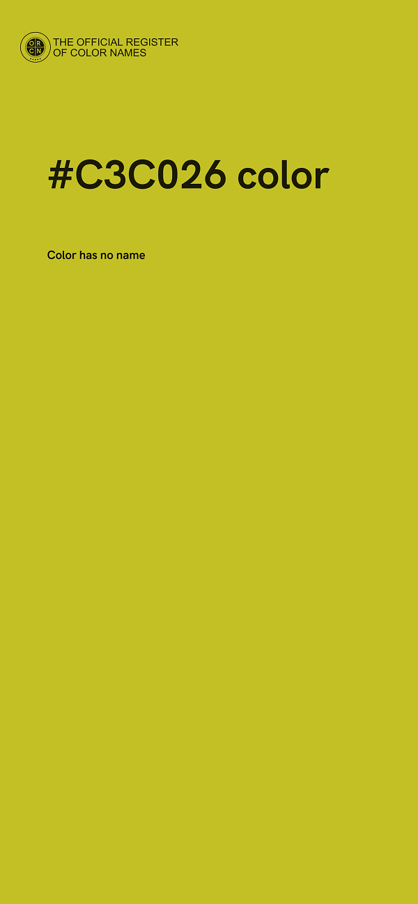 #C3C026 color image