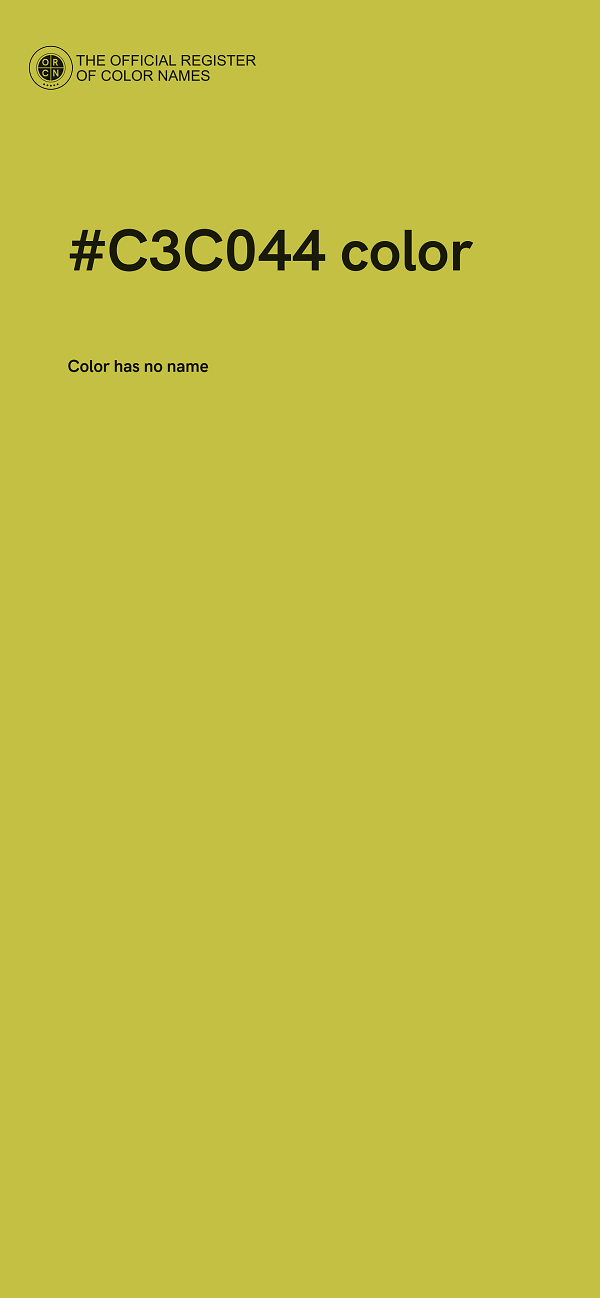 #C3C044 color image