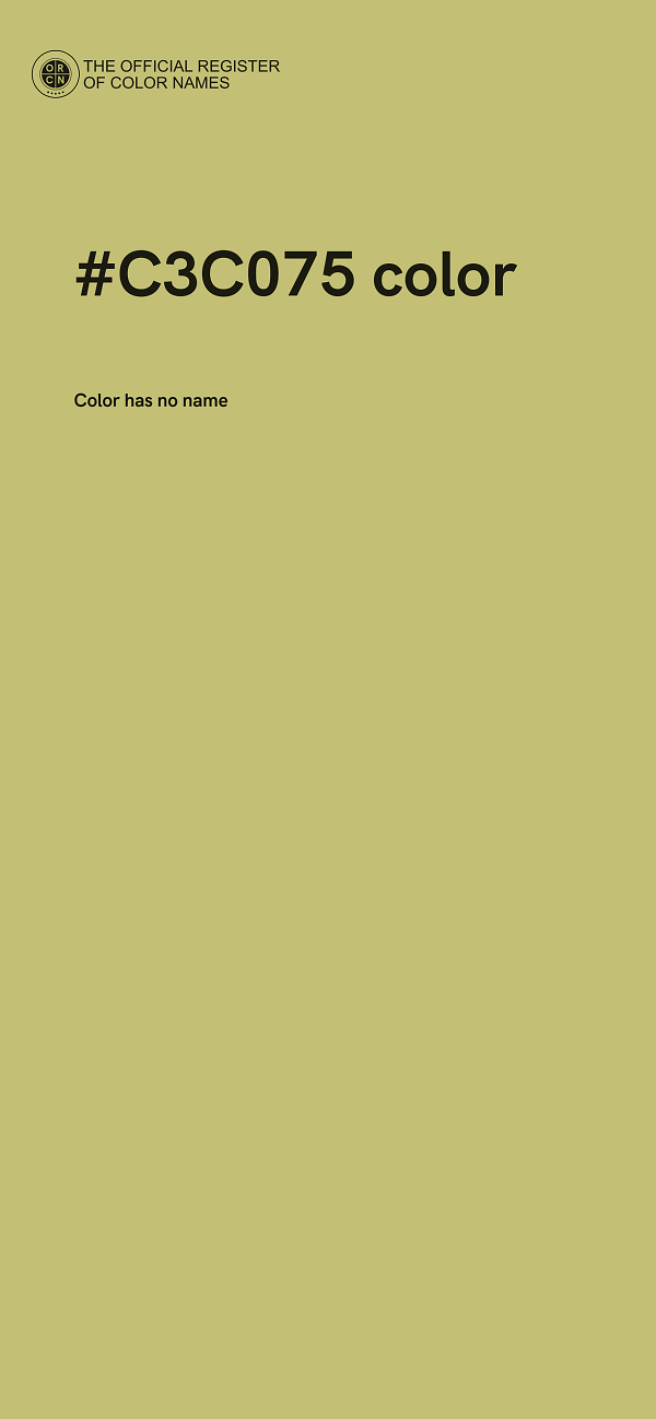 #C3C075 color image