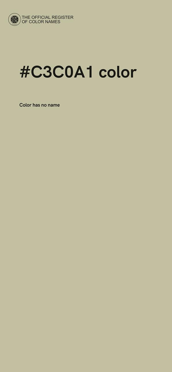 #C3C0A1 color image
