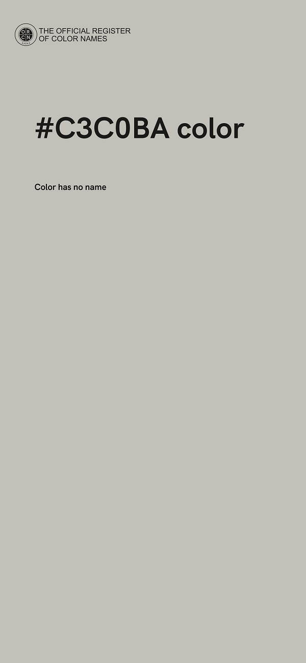 #C3C0BA color image