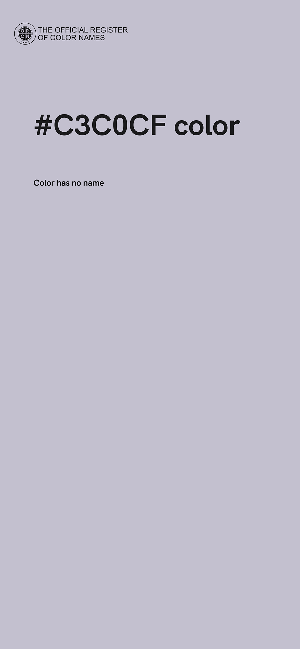 #C3C0CF color image