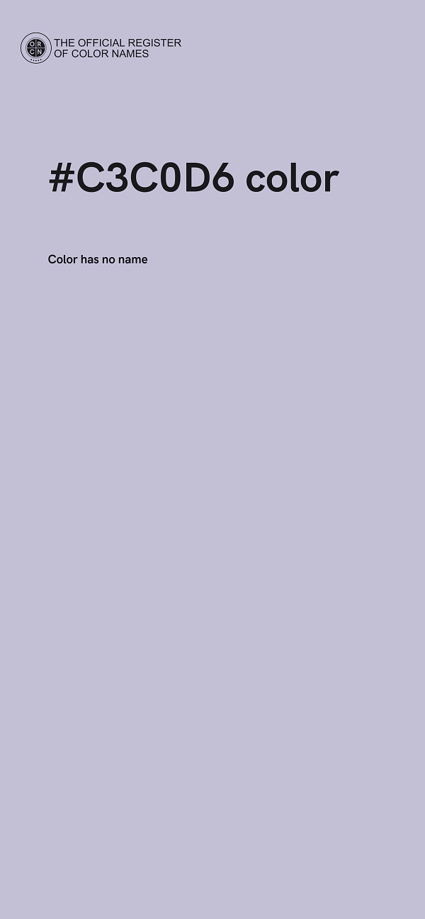 #C3C0D6 color image