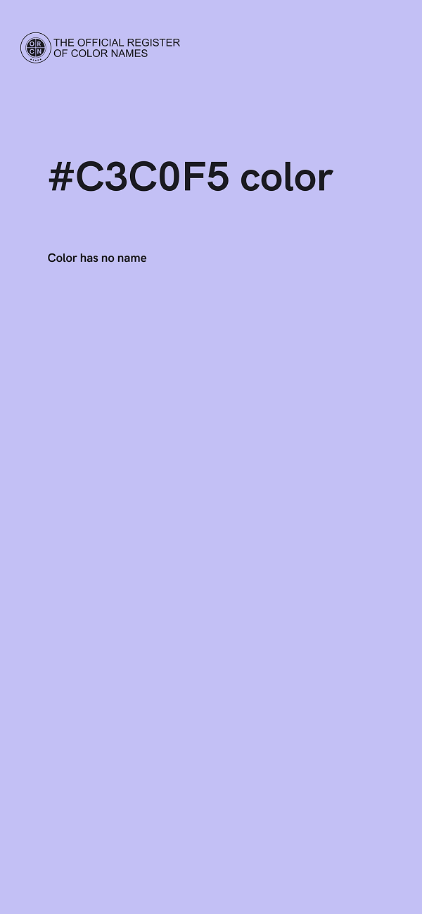 #C3C0F5 color image
