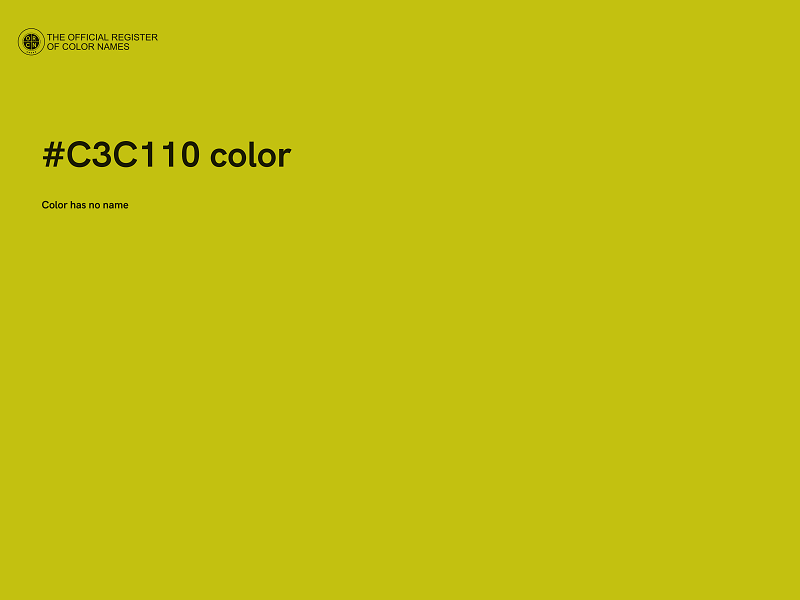 #C3C110 color image
