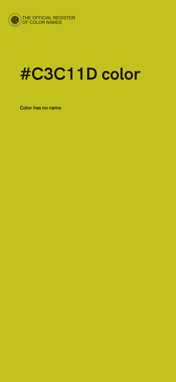 #C3C11D color image