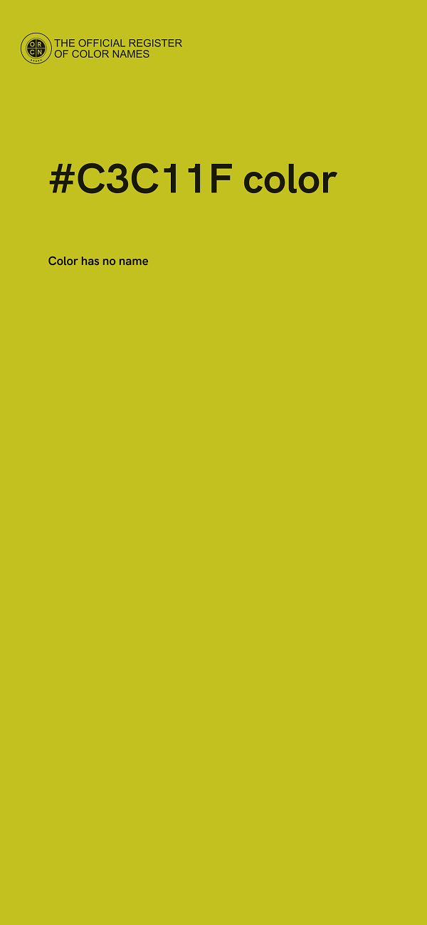 #C3C11F color image