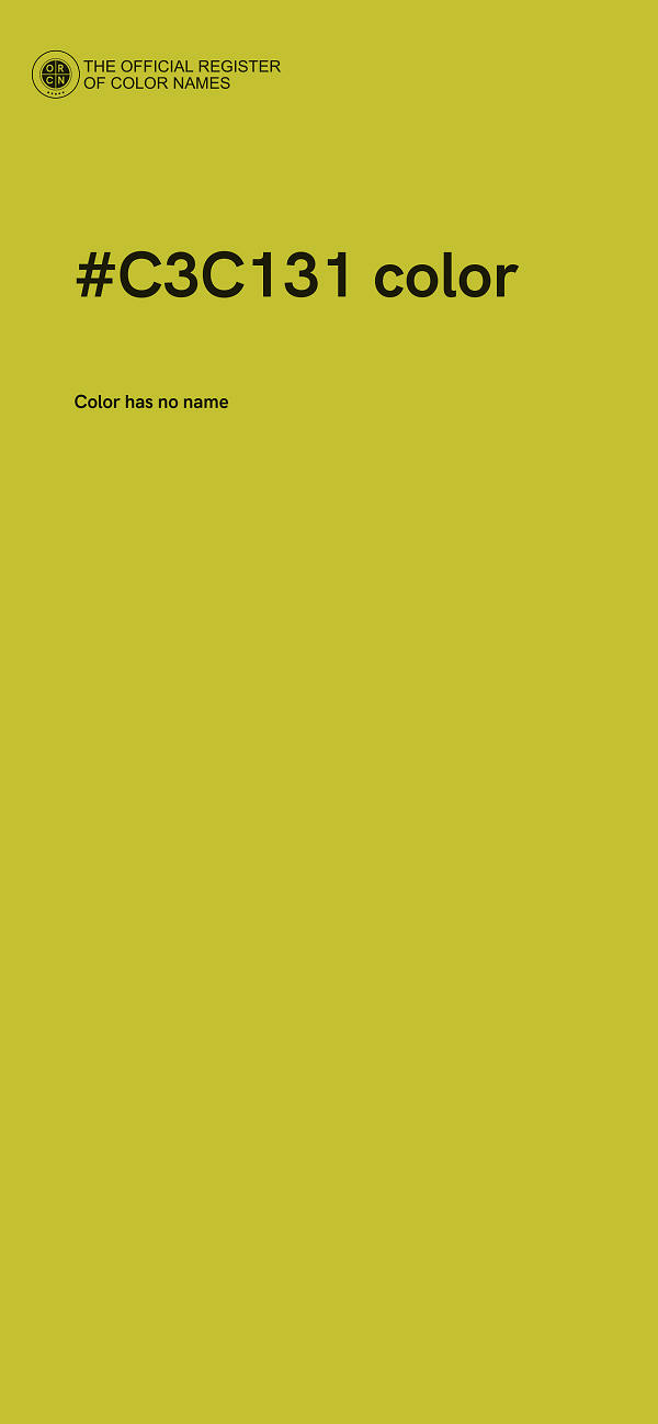 #C3C131 color image