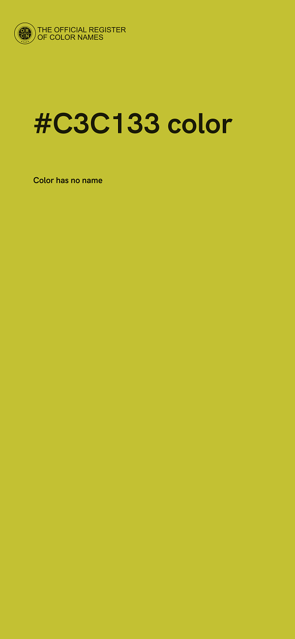 #C3C133 color image