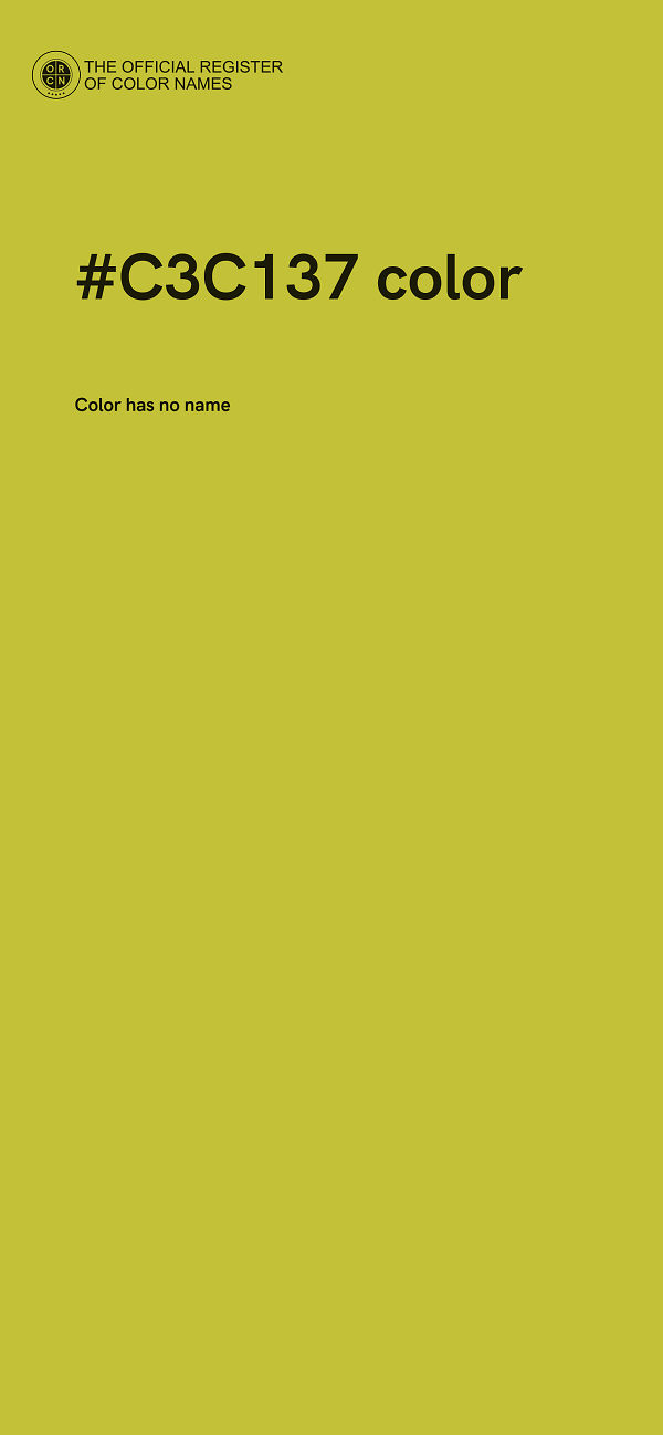 #C3C137 color image