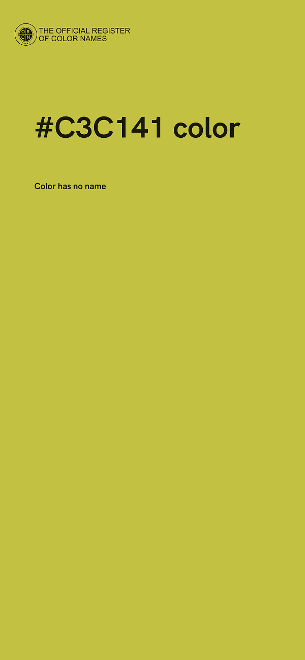 #C3C141 color image