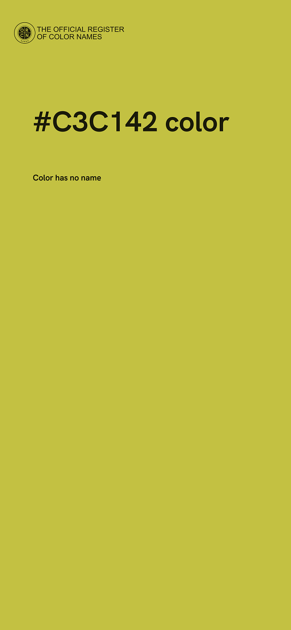 #C3C142 color image