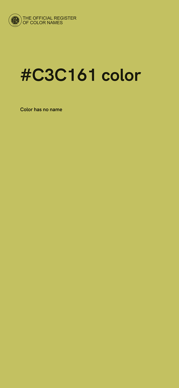 #C3C161 color image