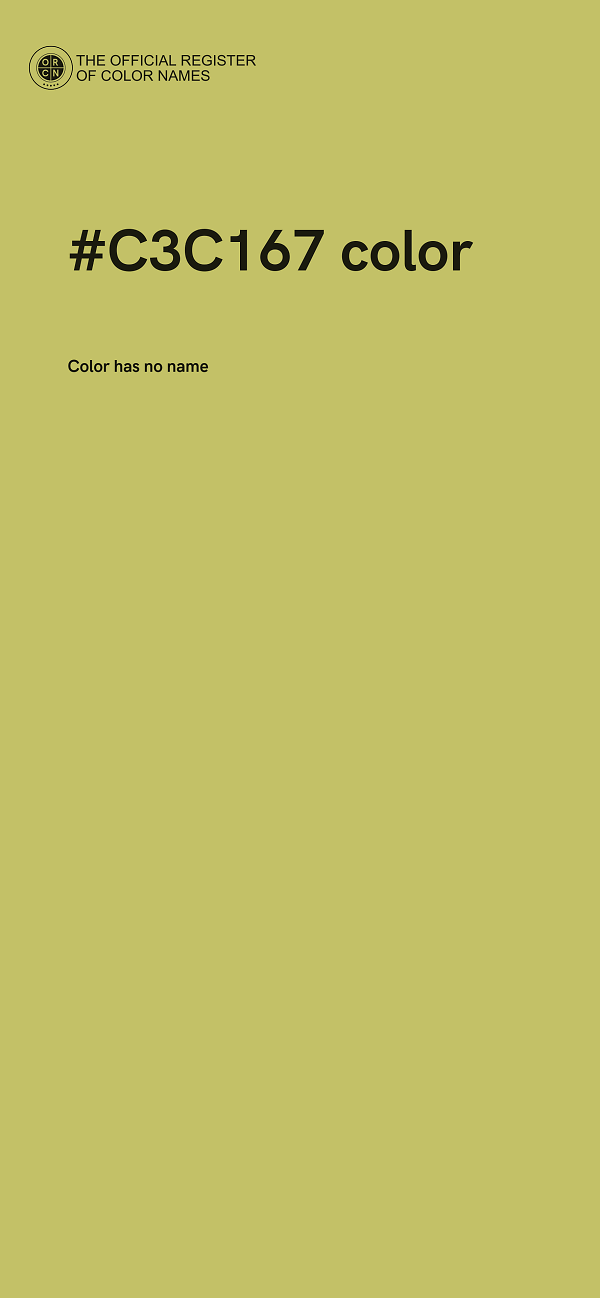 #C3C167 color image
