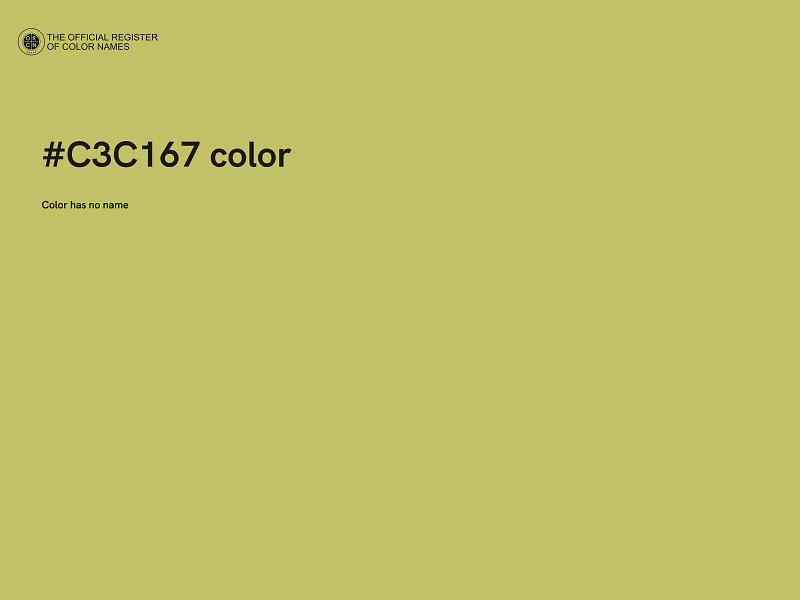 #C3C167 color image