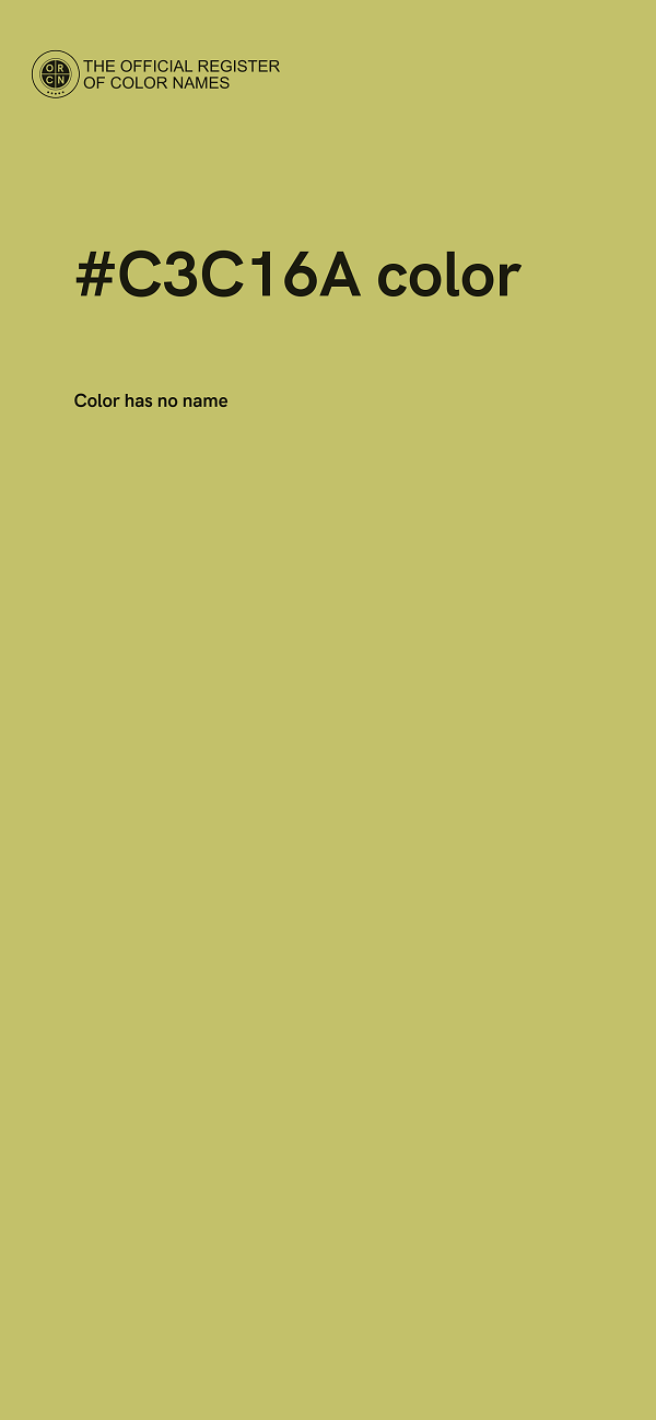 #C3C16A color image