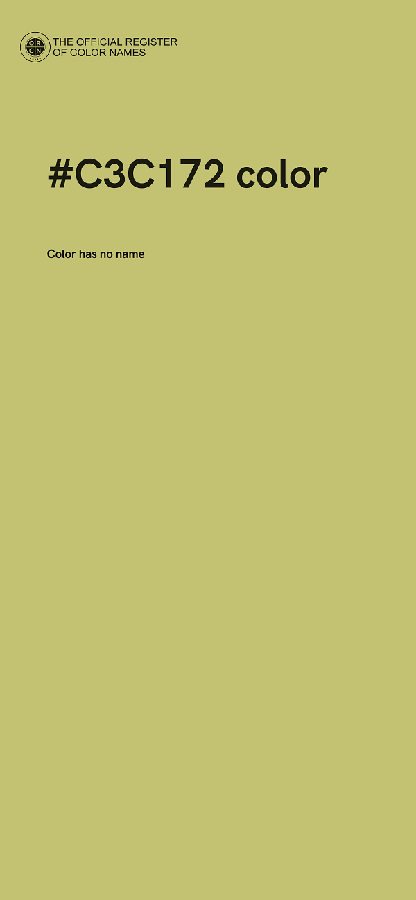 #C3C172 color image