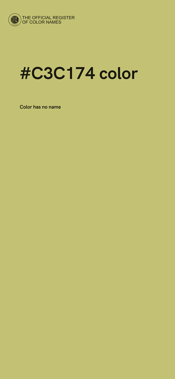 #C3C174 color image