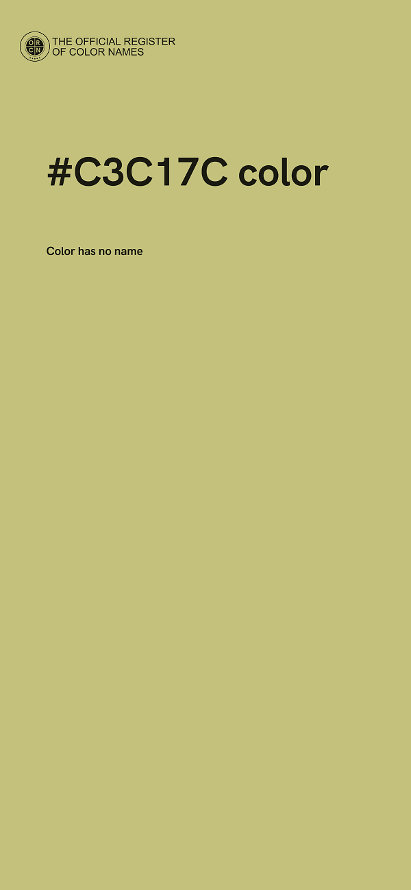 #C3C17C color image