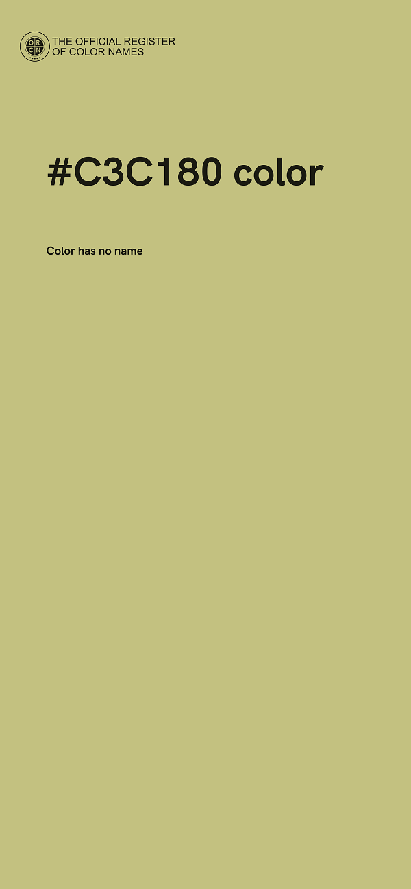 #C3C180 color image