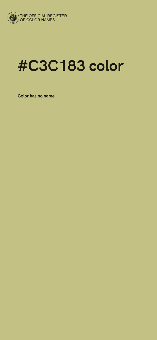 #C3C183 color image