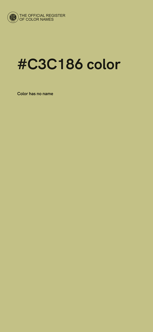 #C3C186 color image