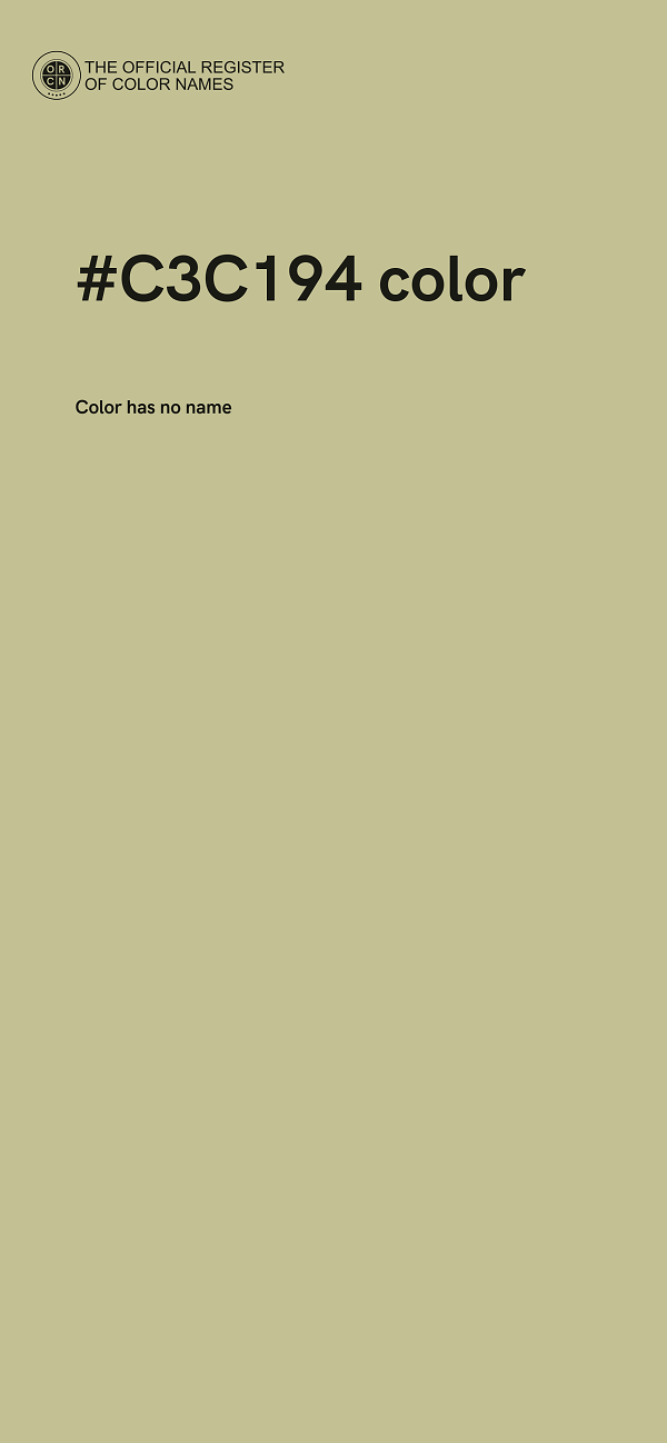 #C3C194 color image