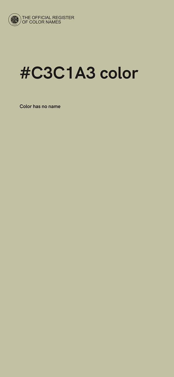 #C3C1A3 color image
