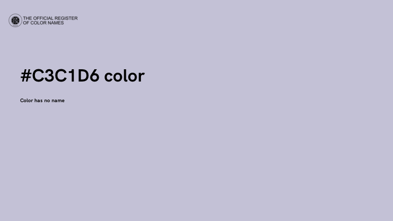 #C3C1D6 color image