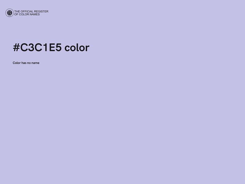 #C3C1E5 color image