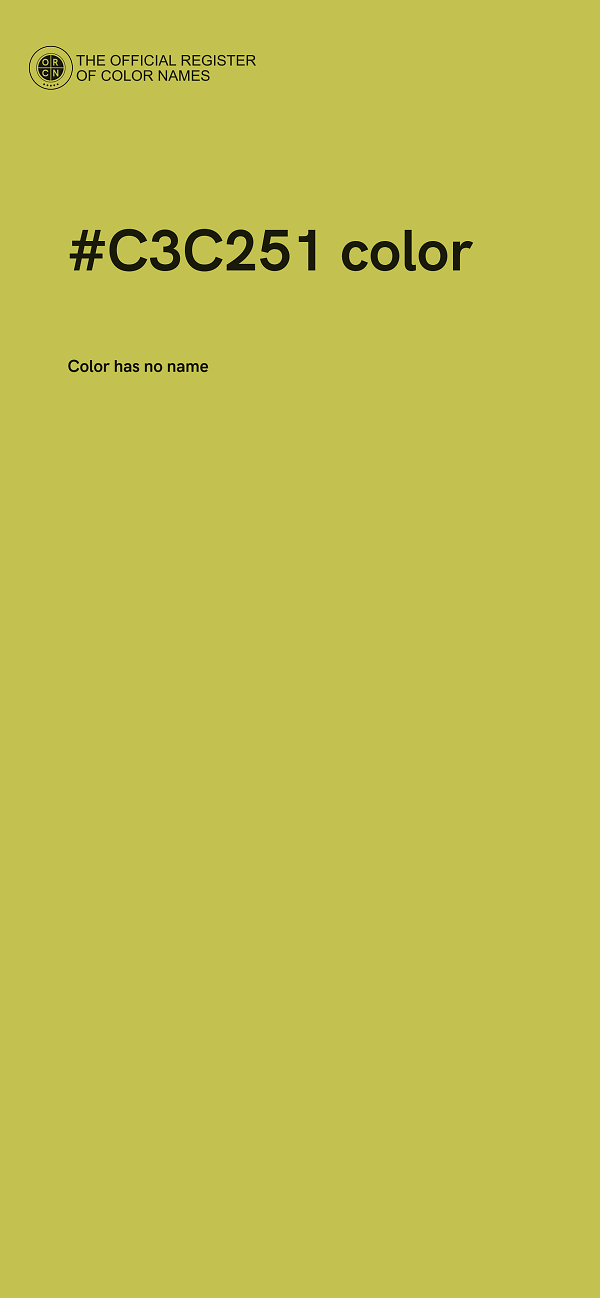 #C3C251 color image