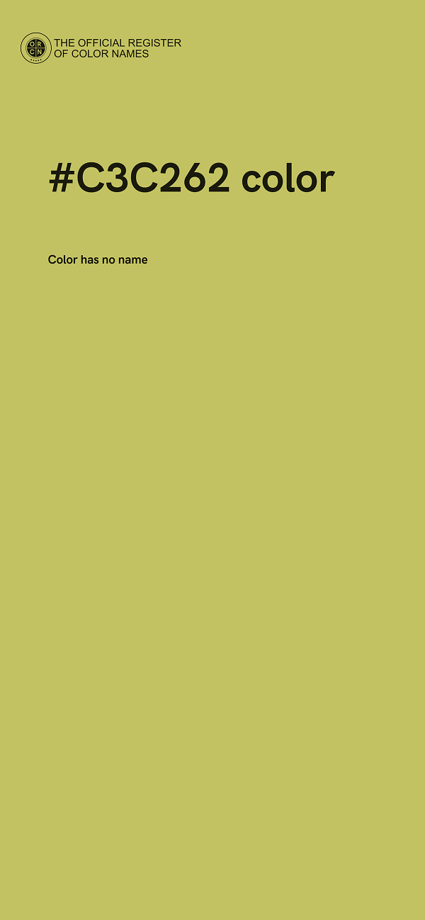 #C3C262 color image