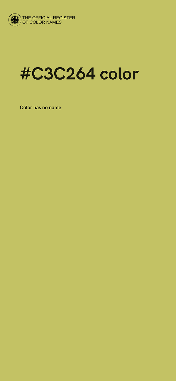 #C3C264 color image
