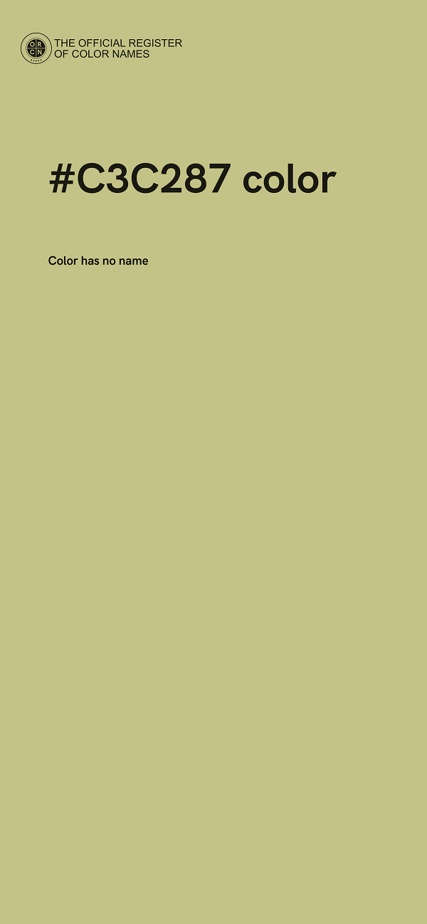 #C3C287 color image
