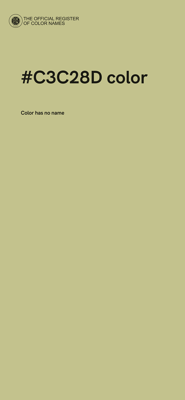 #C3C28D color image