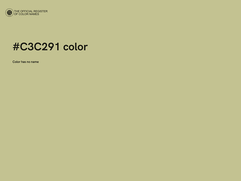 #C3C291 color image