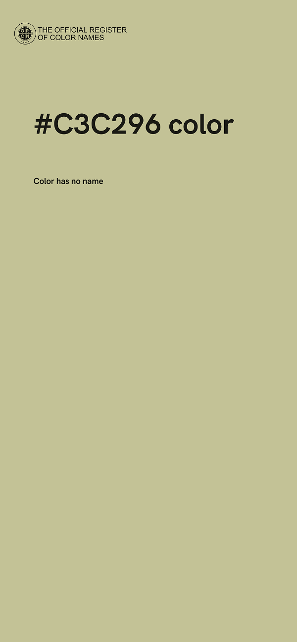 #C3C296 color image