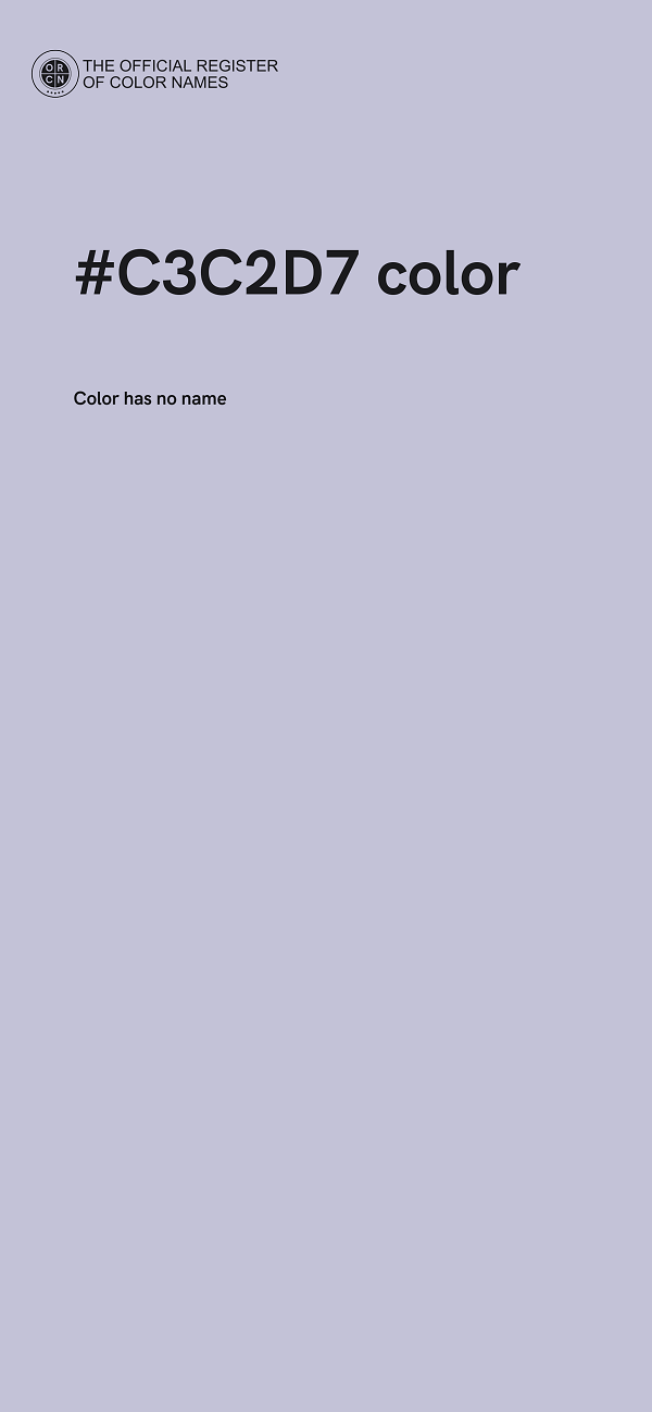 #C3C2D7 color image